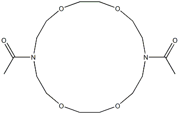 1-(16-acetyl-1,4,10,13-tetraoxa-7,16-diazacyclooctadec-7-yl)ethanone Structure