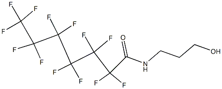 2,2,3,3,4,4,5,5,6,6,7,7,7-tridecafluoro-N-(3-hydroxypropyl)heptanamide,,结构式