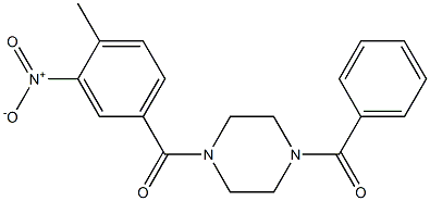  [4-(4-methyl-3-nitrobenzoyl)piperazin-1-yl]-phenylmethanone