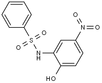 N-(2-hydroxy-5-nitrophenyl)benzenesulfonamide Struktur