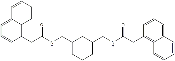  2-naphthalen-1-yl-N-[[3-[[(2-naphthalen-1-ylacetyl)amino]methyl]cyclohexyl]methyl]acetamide