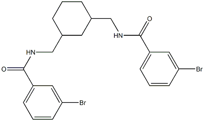 3-bromo-N-[[3-[[(3-bromobenzoyl)amino]methyl]cyclohexyl]methyl]benzamide