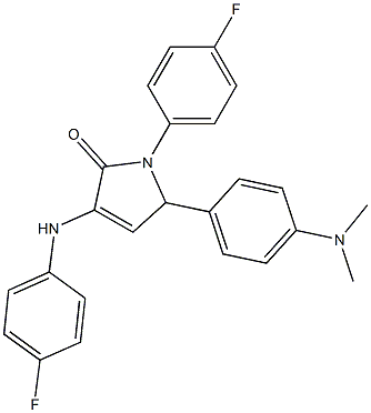 2-[4-(dimethylamino)phenyl]-4-(4-fluoroanilino)-1-(4-fluorophenyl)-2H-pyrrol-5-one