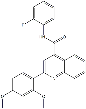 2-(2,4-dimethoxyphenyl)-N-(2-fluorophenyl)quinoline-4-carboxamide|