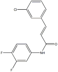 (E)-3-(3-chlorophenyl)-N-(3,4-difluorophenyl)prop-2-enamide|