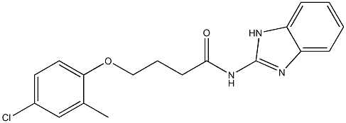 N-(1H-benzimidazol-2-yl)-4-(4-chloro-2-methylphenoxy)butanamide|