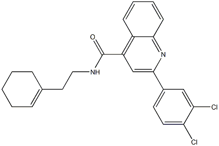  N-[2-(cyclohexen-1-yl)ethyl]-2-(3,4-dichlorophenyl)quinoline-4-carboxamide