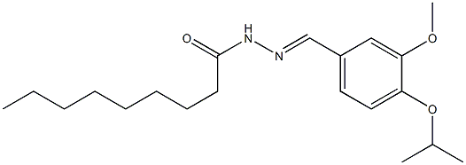 N-[(E)-(3-methoxy-4-propan-2-yloxyphenyl)methylideneamino]nonanamide|