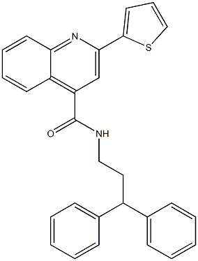  N-(3,3-diphenylpropyl)-2-thiophen-2-ylquinoline-4-carboxamide