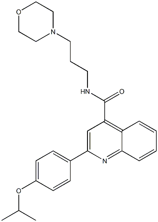 N-(3-morpholin-4-ylpropyl)-2-(4-propan-2-yloxyphenyl)quinoline-4-carboxamide