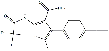 4-(4-tert-butylphenyl)-5-methyl-2-[(2,2,2-trifluoroacetyl)amino]thiophene-3-carboxamide