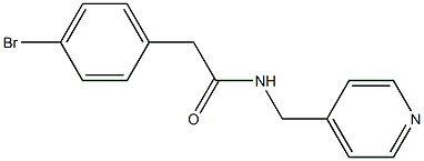 2-(4-bromophenyl)-N-(pyridin-4-ylmethyl)acetamide Struktur
