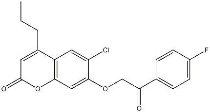 6-chloro-7-[2-(4-fluorophenyl)-2-oxoethoxy]-4-propylchromen-2-one