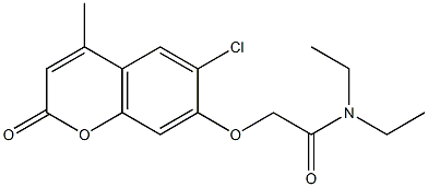 2-(6-chloro-4-methyl-2-oxochromen-7-yl)oxy-N,N-diethylacetamide|