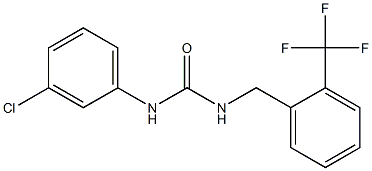 1-(3-chlorophenyl)-3-[[2-(trifluoromethyl)phenyl]methyl]urea