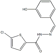 5-chloro-N-[(Z)-(3-hydroxyphenyl)methylideneamino]thiophene-2-carboxamide|