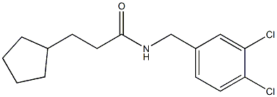 3-cyclopentyl-N-[(3,4-dichlorophenyl)methyl]propanamide