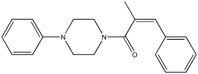 (Z)-2-methyl-3-phenyl-1-(4-phenylpiperazin-1-yl)prop-2-en-1-one