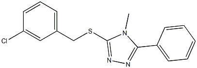 3-[(3-chlorophenyl)methylsulfanyl]-4-methyl-5-phenyl-1,2,4-triazole