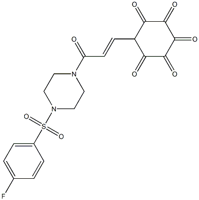 (E)-1-[4-(4-fluorophenyl)sulfonylpiperazin-1-yl]-3-(4-pentoxyphenyl)prop-2-en-1-one