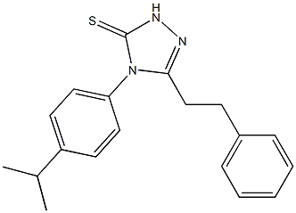 3-(2-phenylethyl)-4-(4-propan-2-ylphenyl)-1H-1,2,4-triazole-5-thione