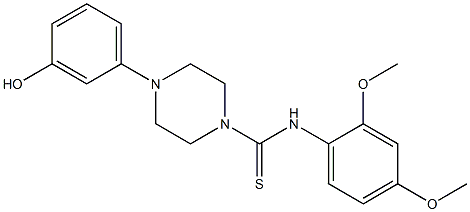 N-(2,4-dimethoxyphenyl)-4-(3-hydroxyphenyl)piperazine-1-carbothioamide