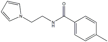 4-methyl-N-(2-pyrrol-1-ylethyl)benzamide Struktur
