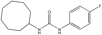 1-cyclooctyl-3-(4-fluorophenyl)urea,,结构式