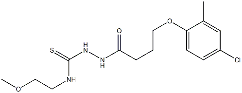 1-[4-(4-chloro-2-methylphenoxy)butanoylamino]-3-(2-methoxyethyl)thiourea