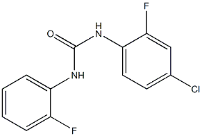 1-(4-chloro-2-fluorophenyl)-3-(2-fluorophenyl)urea Structure