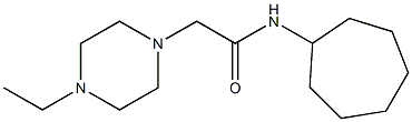 N-cycloheptyl-2-(4-ethylpiperazin-1-yl)acetamide Structure