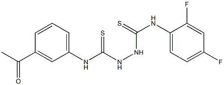 1-(3-acetylphenyl)-3-[(2,4-difluorophenyl)carbamothioylamino]thiourea