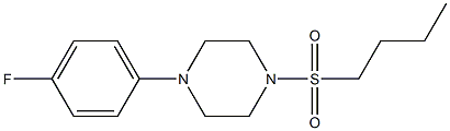 1-butylsulfonyl-4-(4-fluorophenyl)piperazine Structure
