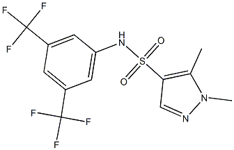 N-[3,5-bis(trifluoromethyl)phenyl]-1,5-dimethylpyrazole-4-sulfonamide