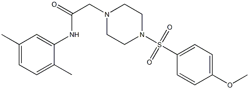 N-(2,5-dimethylphenyl)-2-[4-(4-methoxyphenyl)sulfonylpiperazin-1-yl]acetamide|