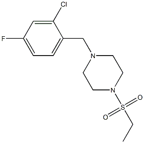 1-[(2-chloro-4-fluorophenyl)methyl]-4-ethylsulfonylpiperazine