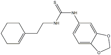  1-(1,3-benzodioxol-5-yl)-3-[2-(cyclohexen-1-yl)ethyl]thiourea