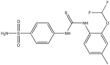 1-[2-(difluoromethoxy)-4-methylphenyl]-3-(4-sulfamoylphenyl)thiourea Structure