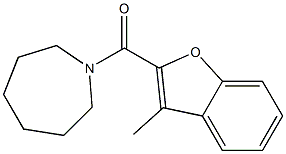 azepan-1-yl-(3-methyl-1-benzofuran-2-yl)methanone Structure