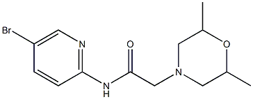 N-(5-bromopyridin-2-yl)-2-(2,6-dimethylmorpholin-4-yl)acetamide