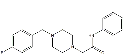 2-[4-[(4-fluorophenyl)methyl]piperazin-1-yl]-N-(3-methylphenyl)acetamide