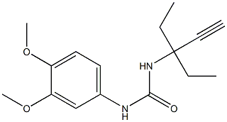 1-(3,4-dimethoxyphenyl)-3-(3-ethylpent-1-yn-3-yl)urea|