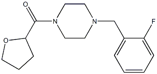 [4-[(2-fluorophenyl)methyl]piperazin-1-yl]-(oxolan-2-yl)methanone