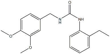 1-[(3,4-dimethoxyphenyl)methyl]-3-(2-ethylphenyl)urea
