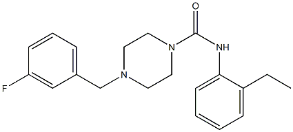N-(2-ethylphenyl)-4-[(3-fluorophenyl)methyl]piperazine-1-carboxamide