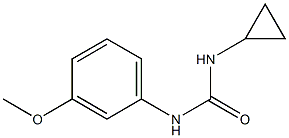 1-cyclopropyl-3-(3-methoxyphenyl)urea Struktur