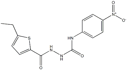 1-[(5-ethylthiophene-2-carbonyl)amino]-3-(4-nitrophenyl)urea,,结构式
