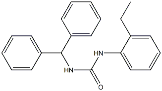 1-benzhydryl-3-(2-ethylphenyl)urea Structure