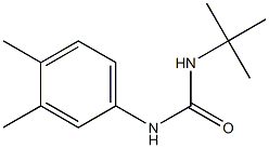 1-tert-butyl-3-(3,4-dimethylphenyl)urea Struktur