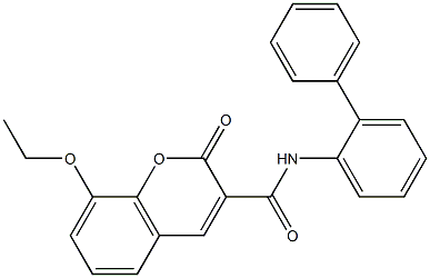 8-ethoxy-2-oxo-N-(2-phenylphenyl)chromene-3-carboxamide